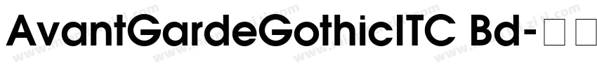 AvantGardeGothicITC Bd字体转换